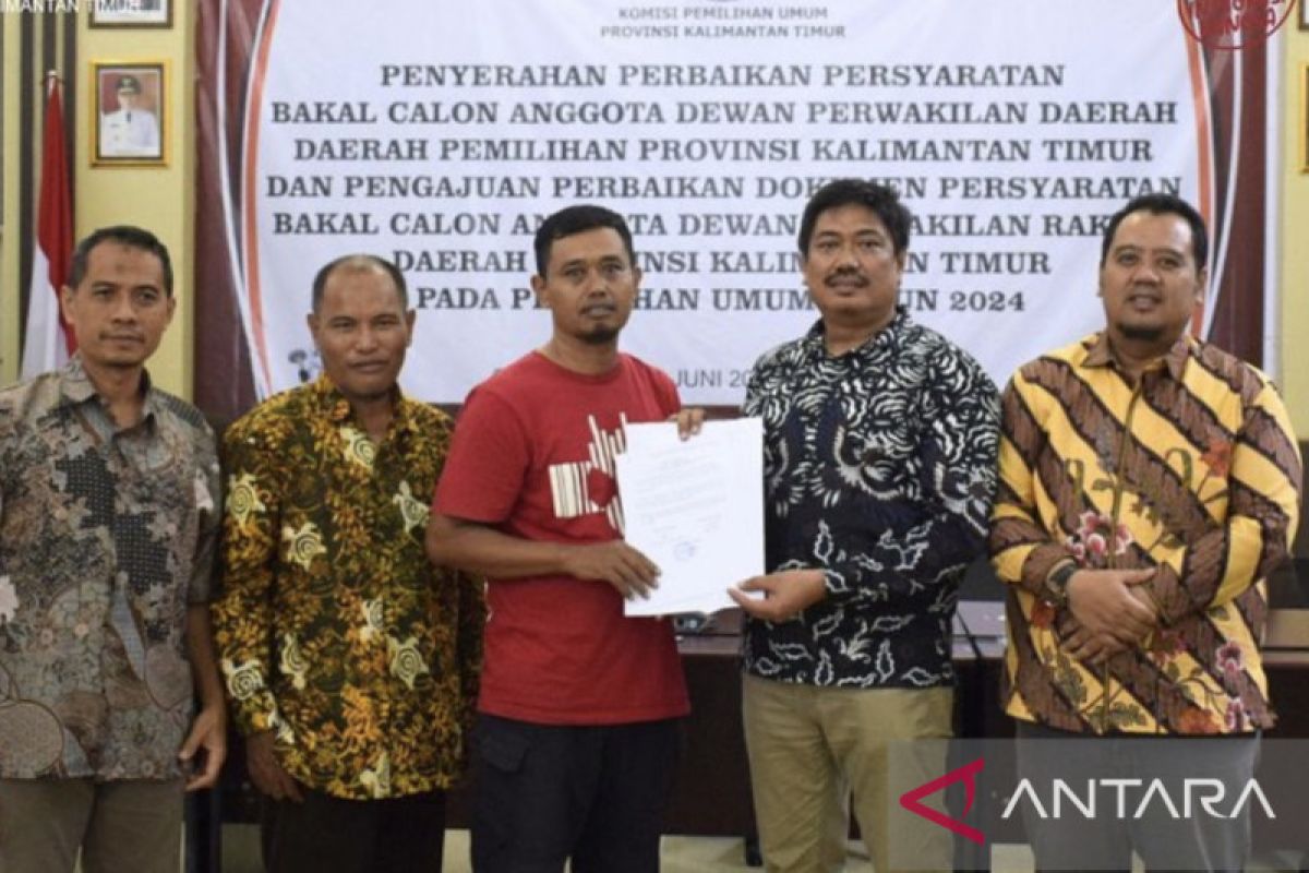 KPU Kaltim terima berkas perbaikan 914 bakal calon legislatif provinsi