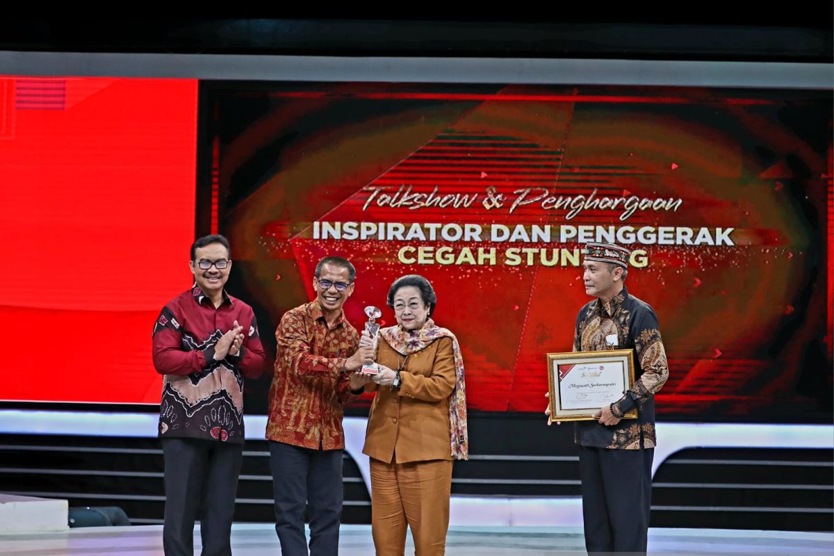 Megawati terima penghargaan sebagai penggerak cegah stunting