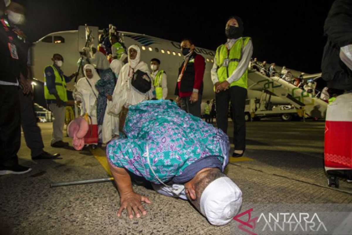 Info Haji - 5.138 jamaah haji Embarkasi Banjarmasin tiba di Tanah Air