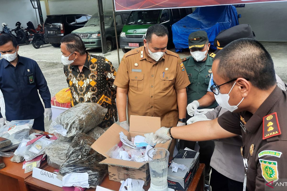 Pemusnahan barang bukti di Kejari Pariaman didominasi kasus narkotika