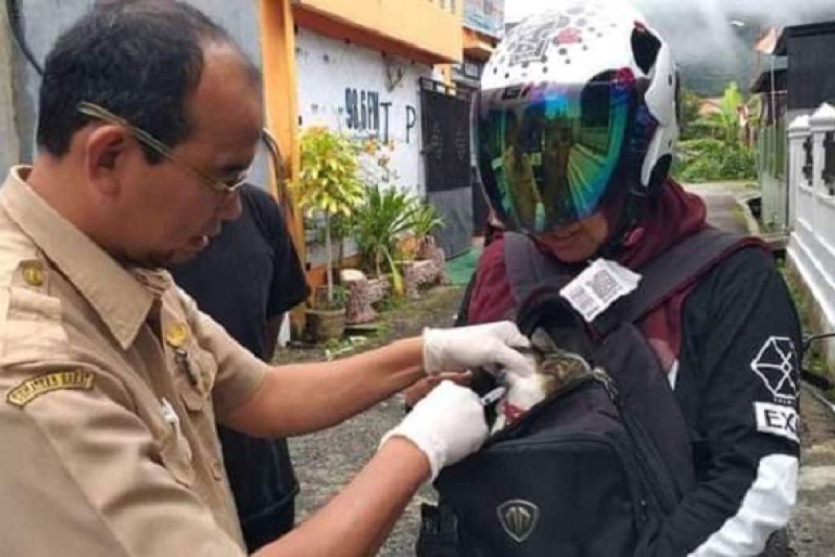 Waspada Rabies, Dispangtan Padang Panjang Vaksinasi massal HPR