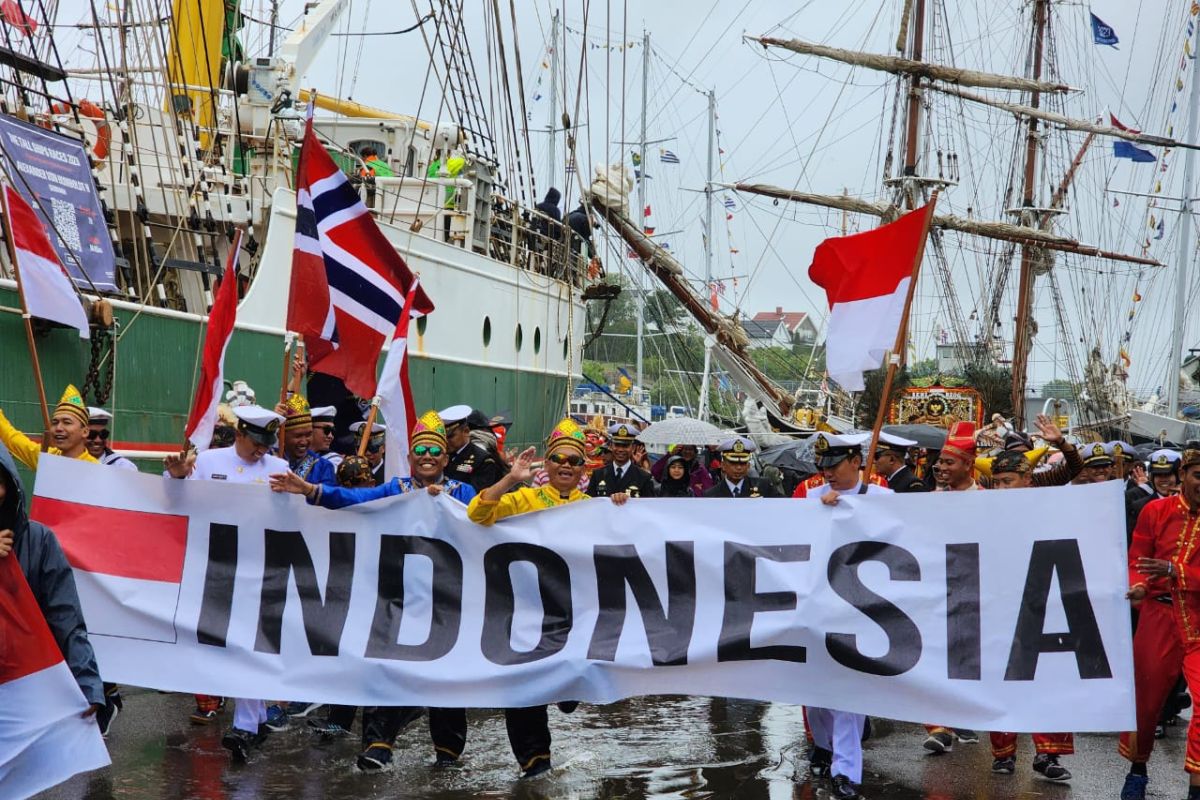 KRI Bima Suci terpilih sebagai kapal terbaik pada ajang Tall Ship Race di kota Fredrikstad Norwegia