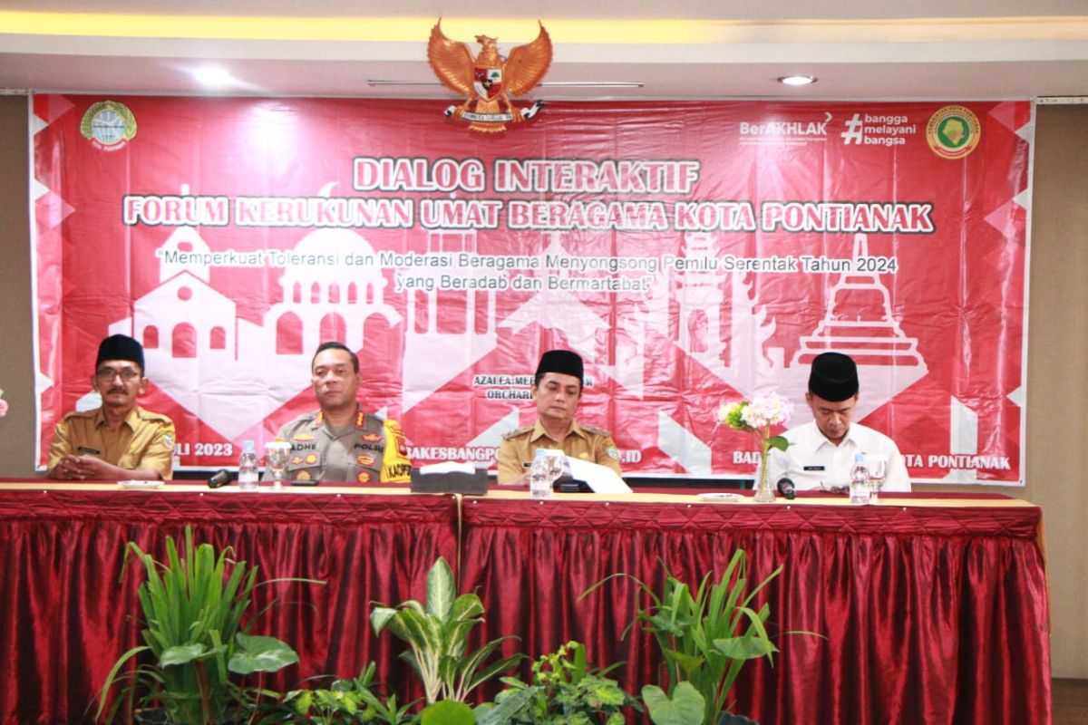 Pemkot-FKUB Pontianak jalin kebersamaan melalui dialog jelang Pemilu 2024