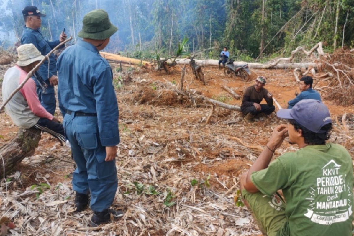 Kepala desa dan tokoh masyarakat ditangkap diduga rambah hutan konservasi