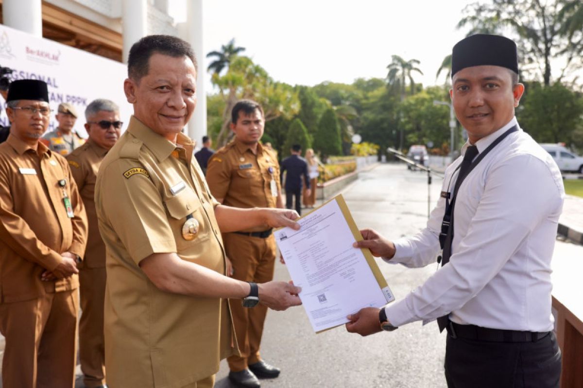 1.717 PPPK tenaga kesehatan di lingkungan Pemerintah Aceh terima SK