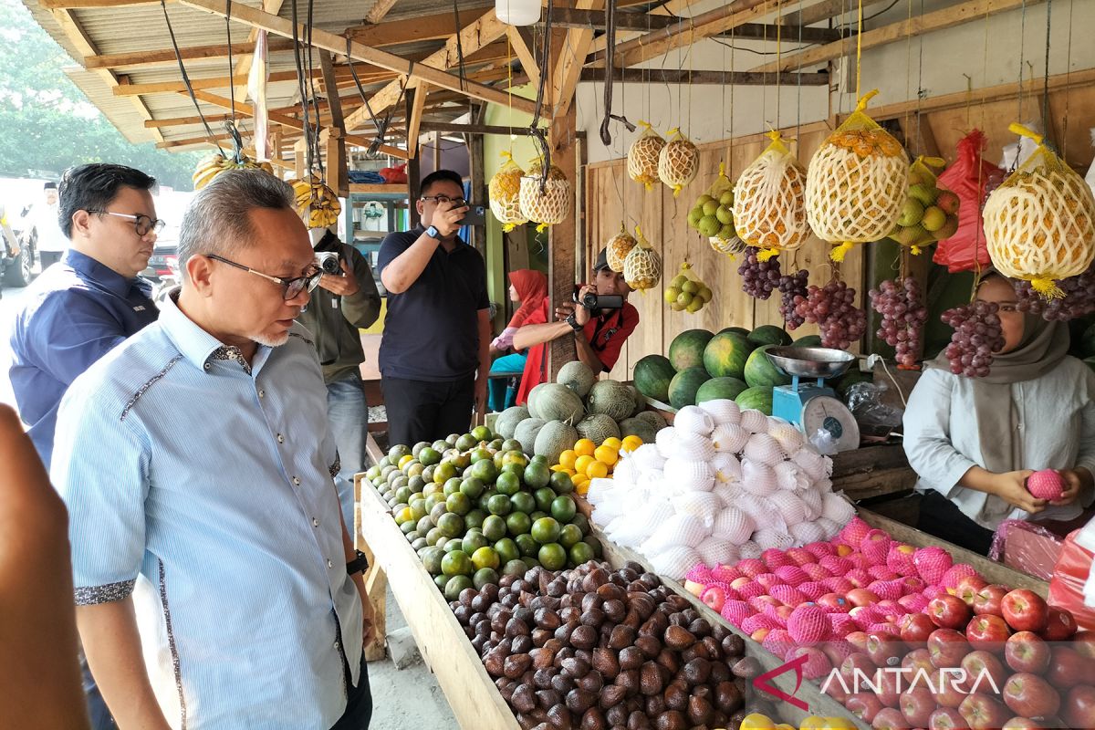 Mendag kunjungi pasar tradisional Bakauheni