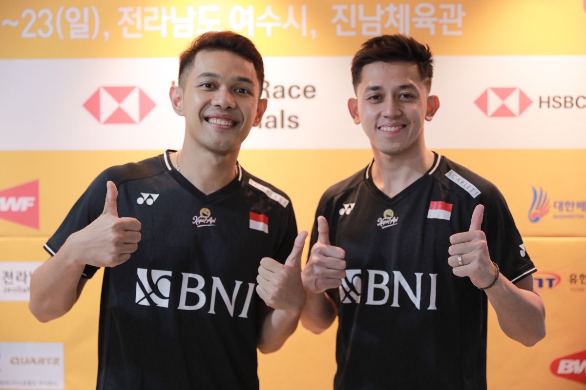 Fajar/Rian tekuk wakil Malaysia menuju semifinal Korea Open 2023