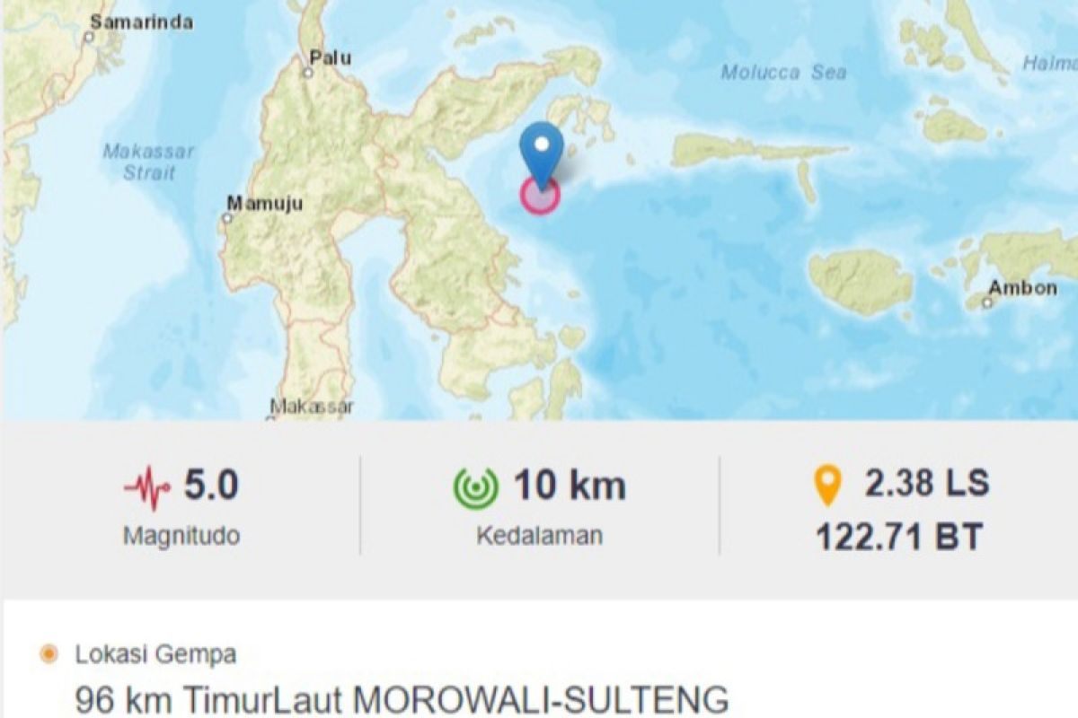 BMKG imbau warga agar tetap tenang setelah gempa guncang Laut Banda Sulteng