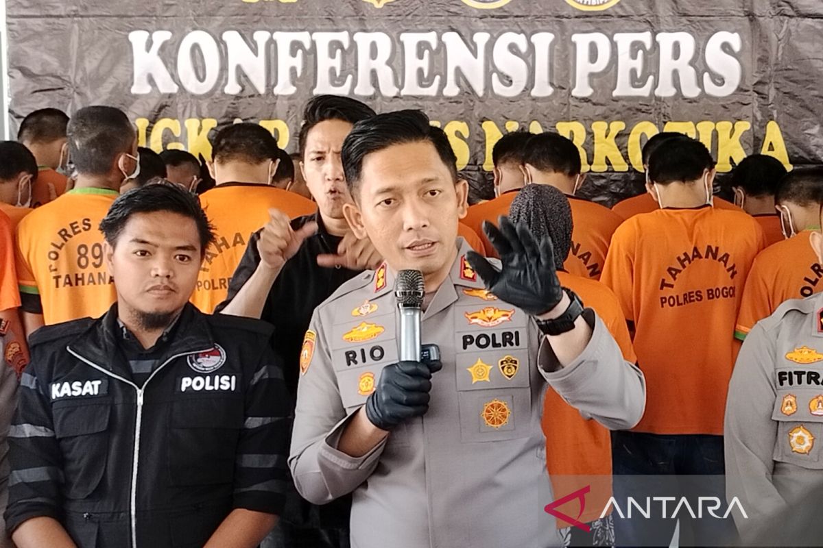 Polres Bogor tangkap 32 tersangka penyalahgunaan narkoba dalam satu bulan