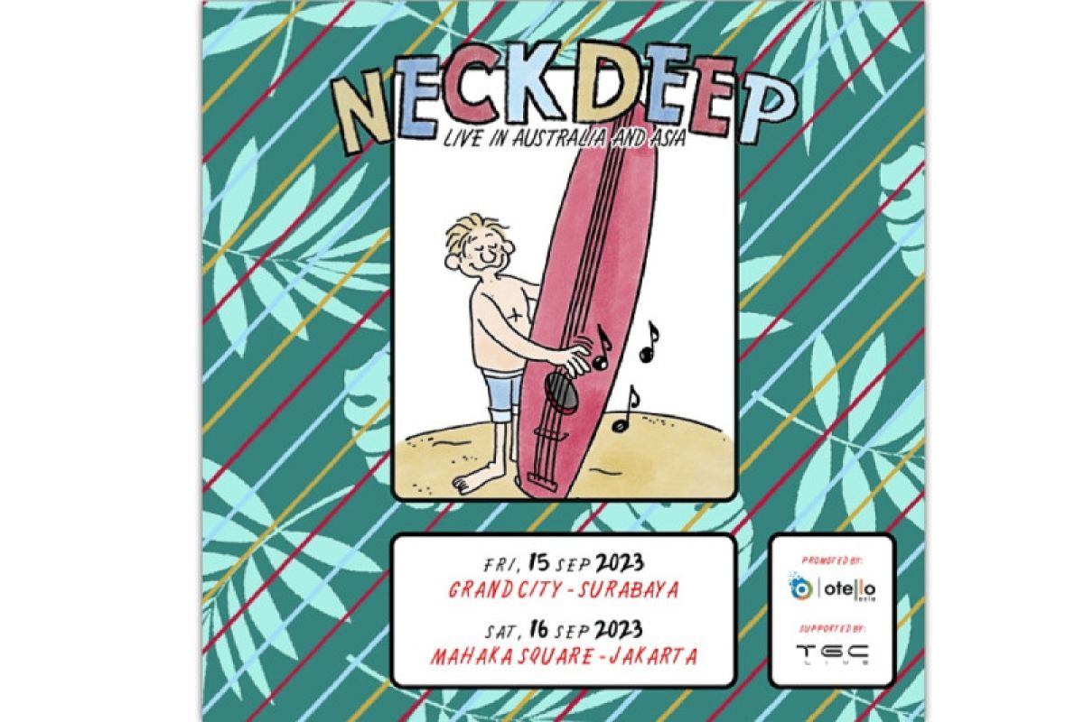 Neck Deep akan gelar konser di Surabaya dan Jakarta