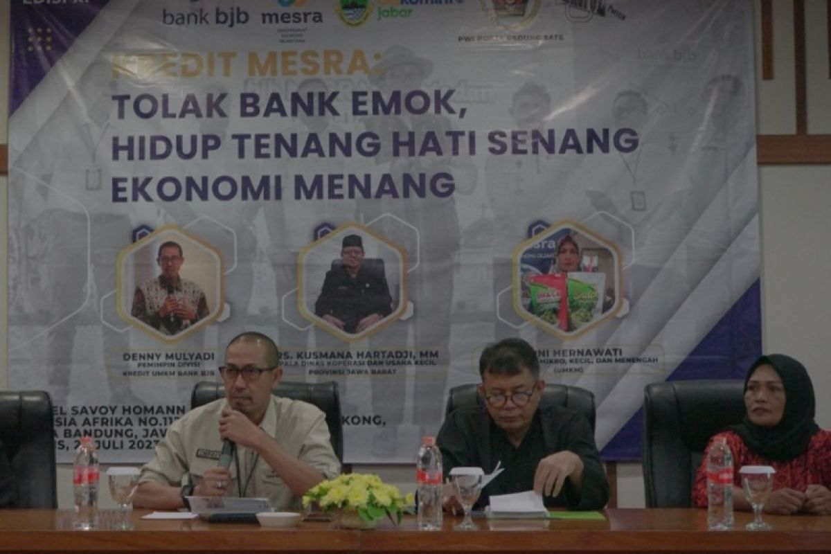 Sebanyak 15.096 UMKM Jabar bebas dari rentenir berkat Kredit Mesra