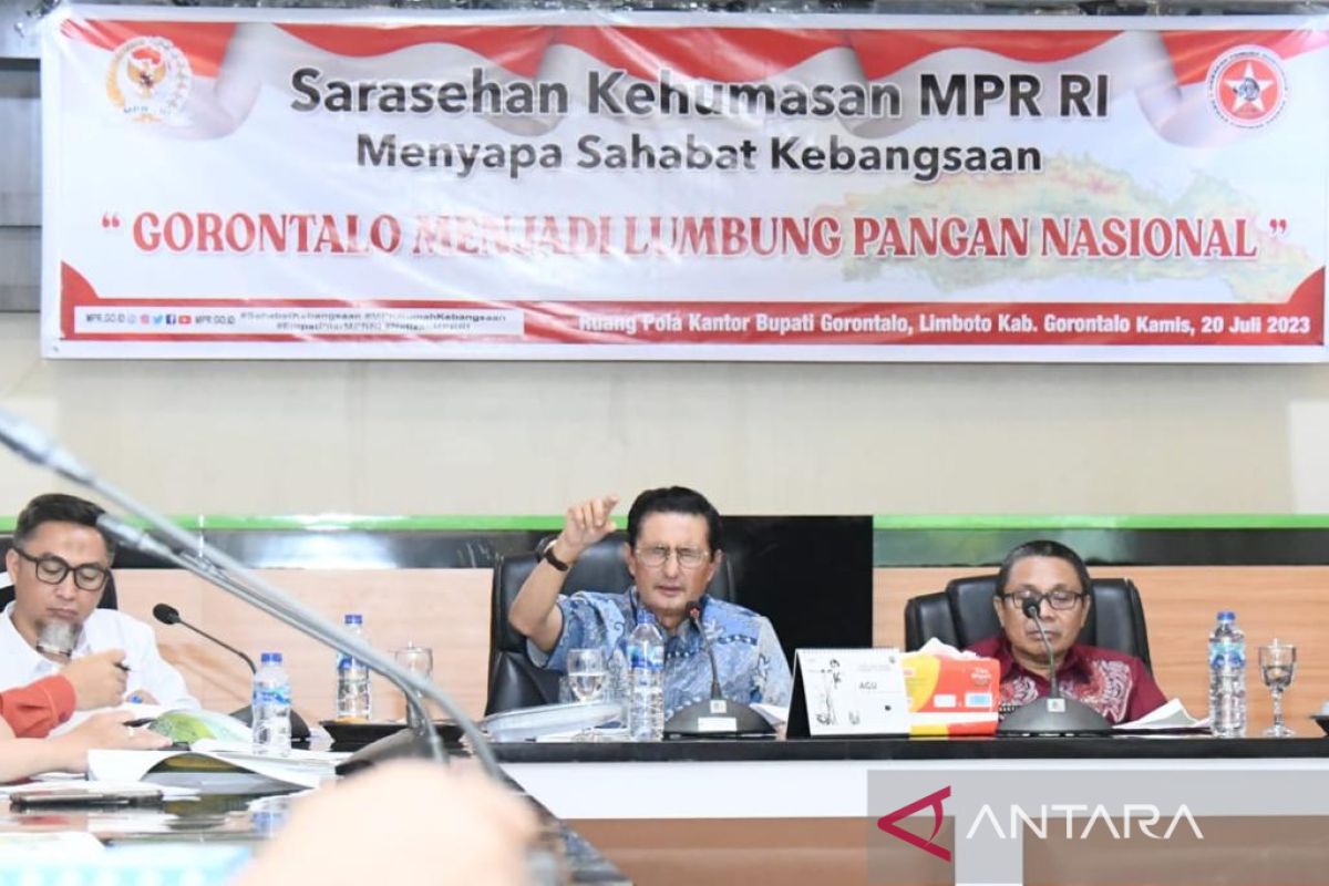 Wakil Ketua MPR soroti potensi Gorontalo sebagai lumbung pangan