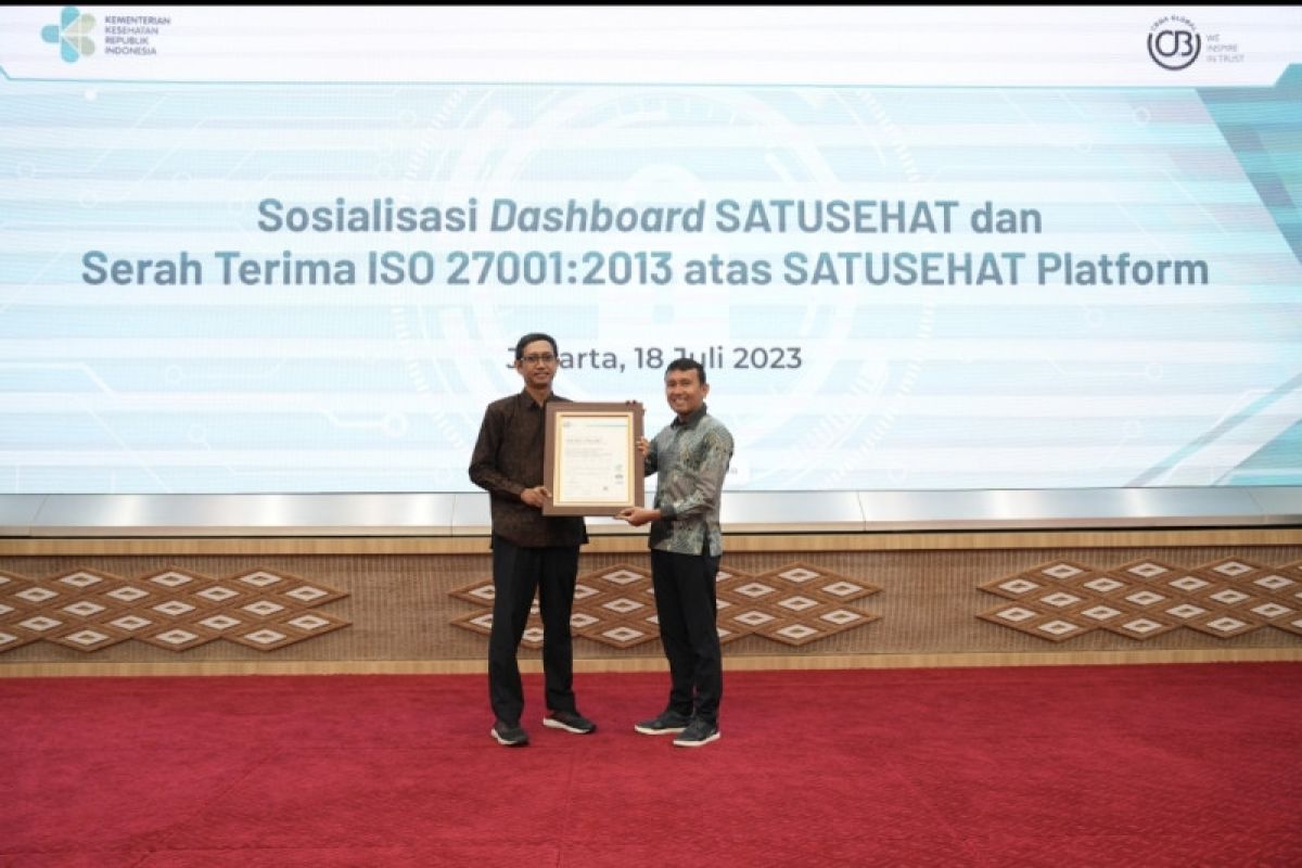 Platform SatuSehat raih sertifikat ISO/IEC 27001:2013