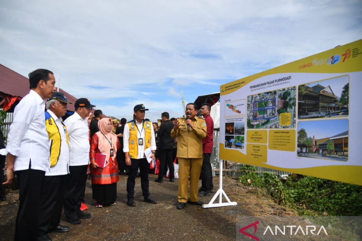 Menteri PUPR: Revitalisasi Pasar Purwodadi Bengkulu dimulai Agustus