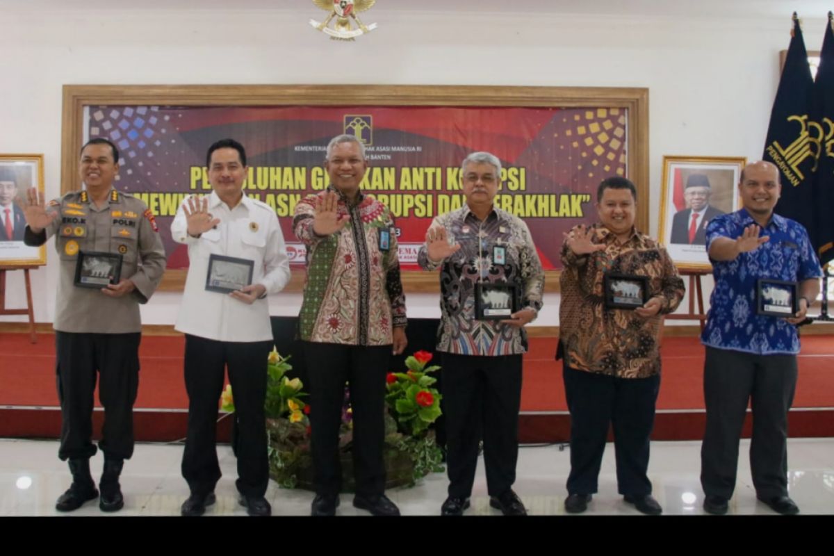 Kanwil Kemenkuham Banten gencar sosialisasikan gerakan anti korupsi