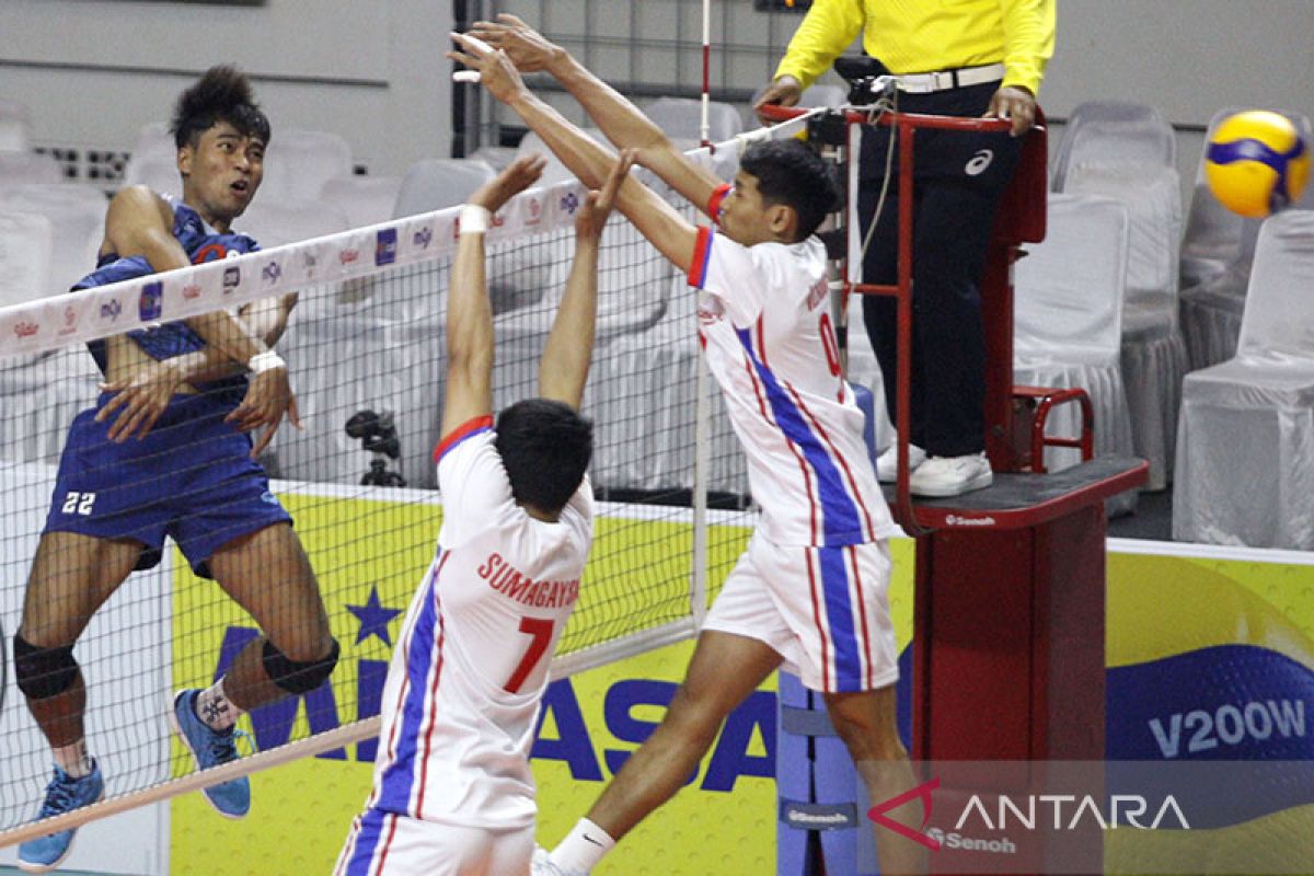 Tim voli putra Thailand kalahkan  Filipina tiga set langsung