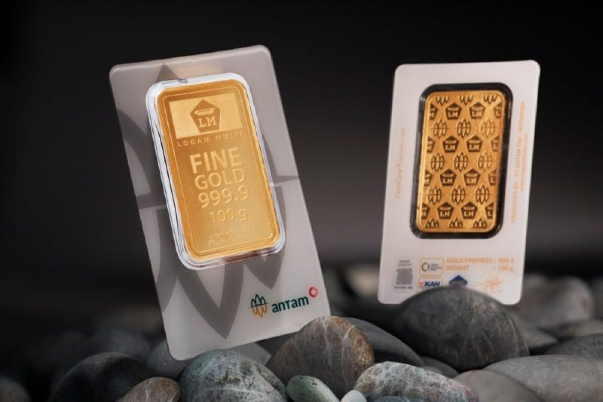 Info harga emas Antam, naik Rp6.000 per gram