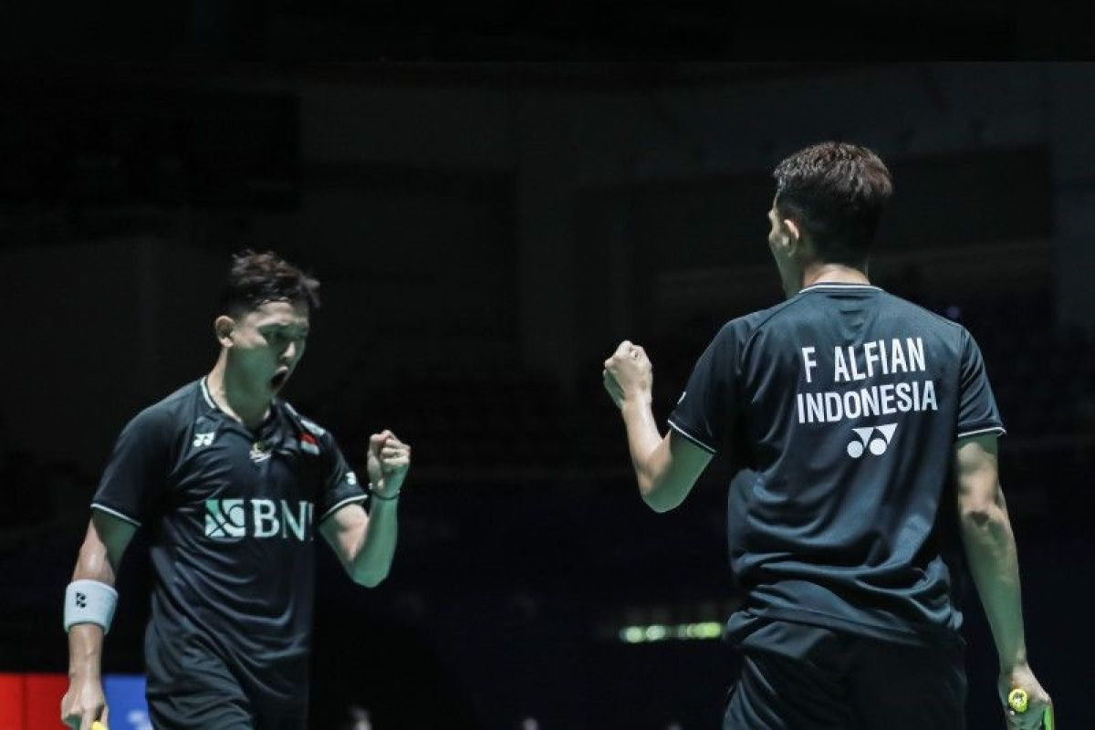Japan Open 2023 - Fajar/Rian ke 16 besar usai kalahkan He/Zhou