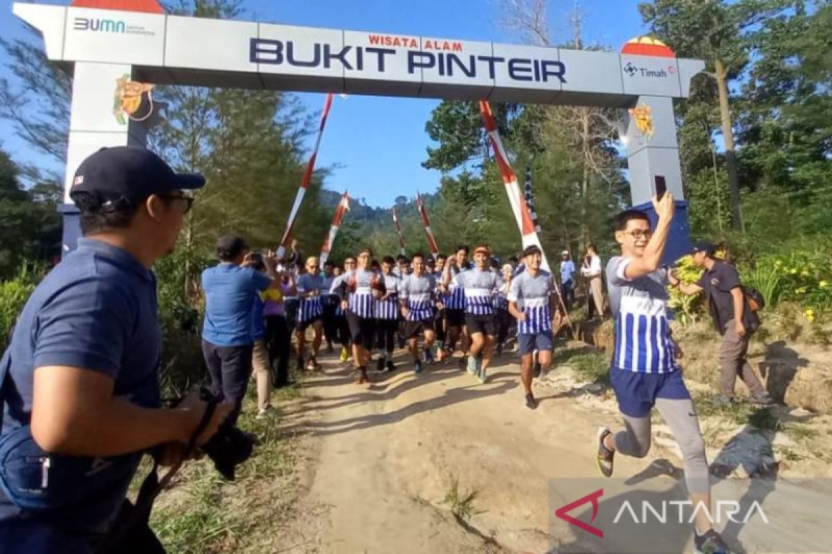 Atlet lari se-Pulau Bangka ikuti Timah Trail Run di Bukit Pinteir