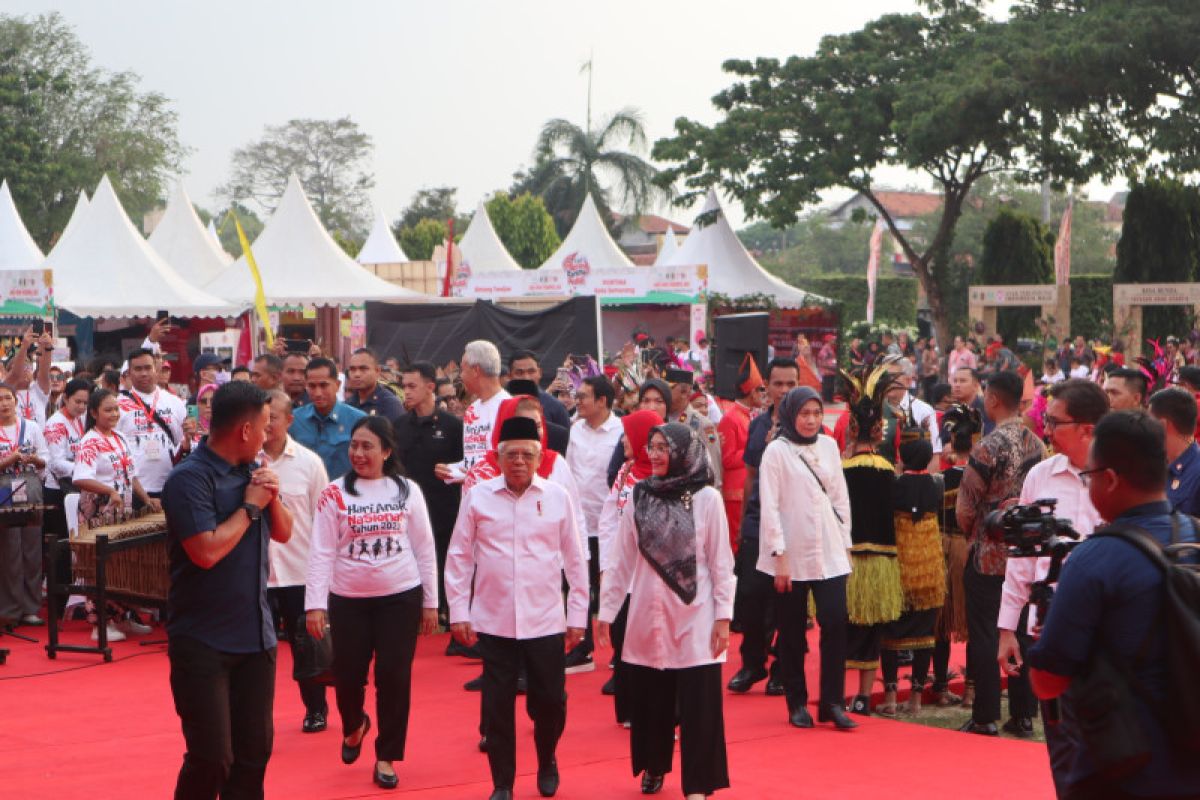 Ganjar Pranowo dampingi Wapres Ma'ruf di Puncak Hari Anak Nasional