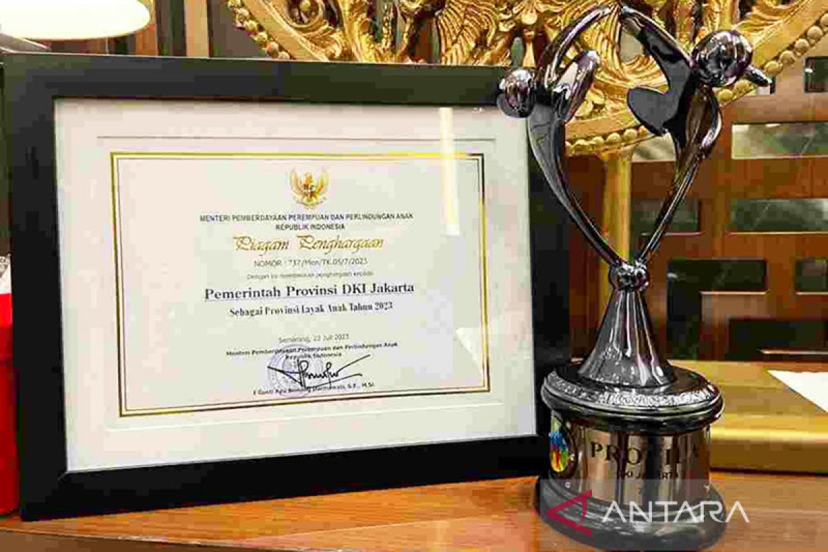 DKI Jakarta raih penghargaan "Provinsi Layak Anak" dari Kemen PPA