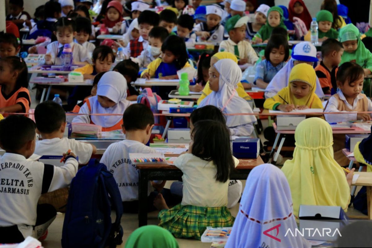 Ratusan anak PAUD dan TK ikuti lomba Hari Anak nasional di Banjarmasin