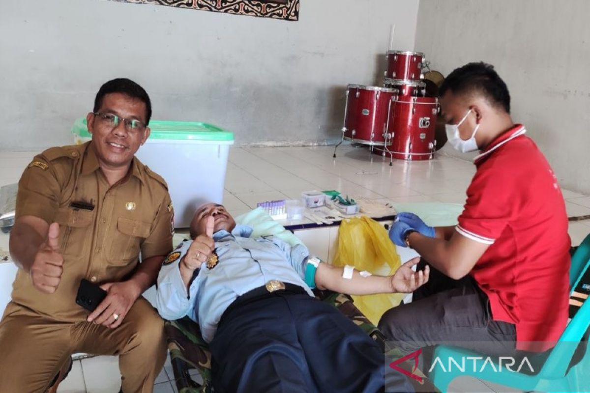 Rutan Tarutung gelar aksi donor darah sambut Hari Dharma Karya Dhika