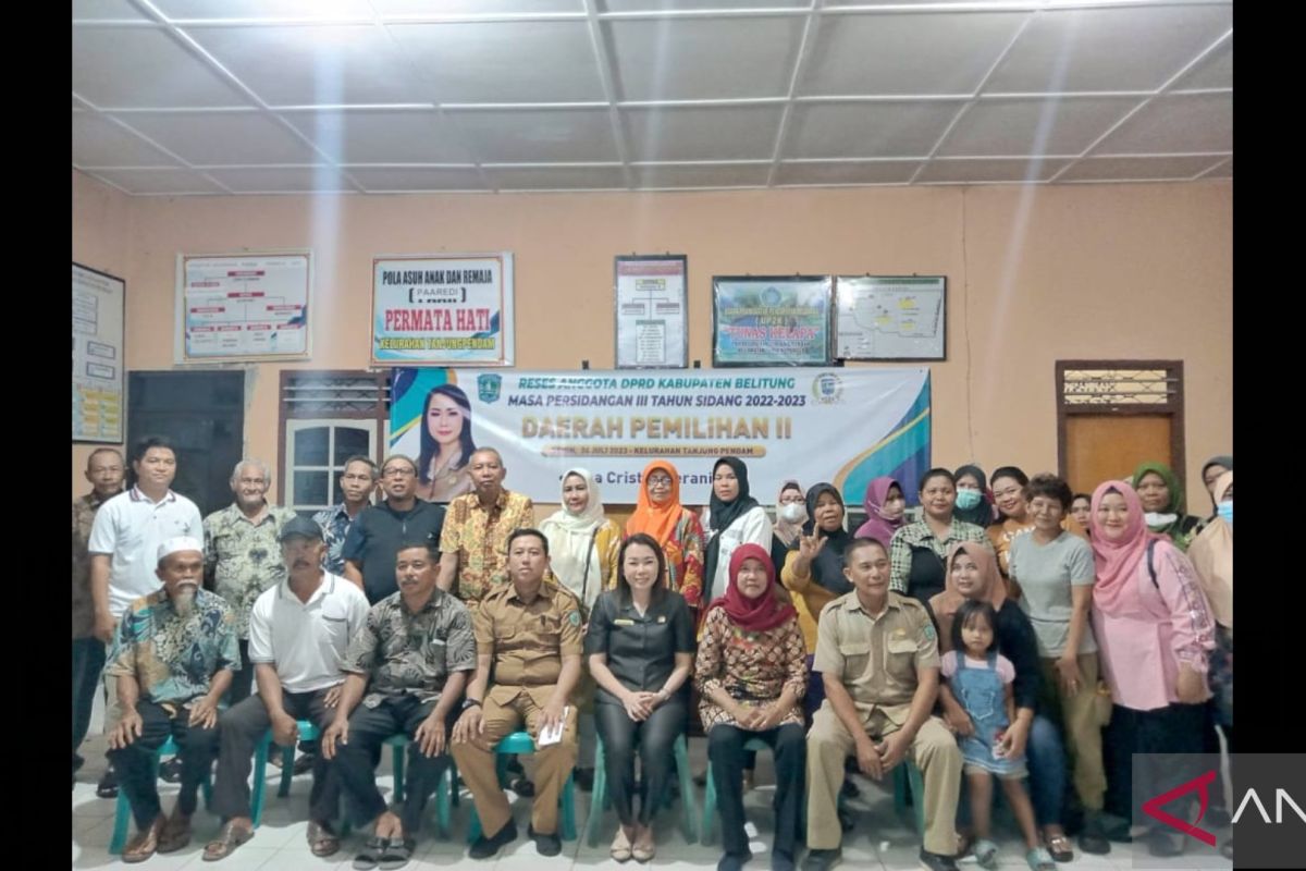 Vina Cristyn Ferani gelar reses di kelurahan Tanjung Pendam