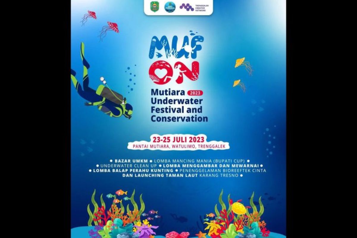 Festival dan konservasi taman laut digelar di Pantai Mutiara Trenggalek
