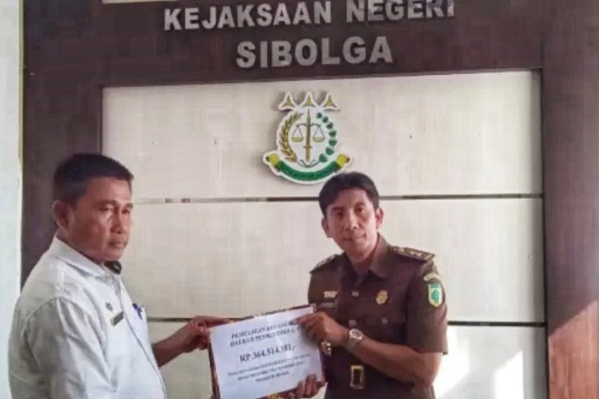 Kejari Sibolga berhasil pulihkan uang negara yang bersumber dari Pemkot Sibolga