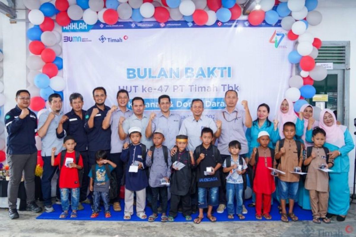 Digelar di Tiga Provinsi, Bulan Bakti PT Timah Tbk Tahun 2023 Kumpulkan Ratusan Kantong Darah dan Khitan Hampir Seribu Anak