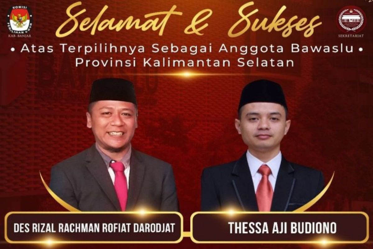 Bawaslu RI tetapkan dua anggota Bawaslu Kalsel periode 2023-2028