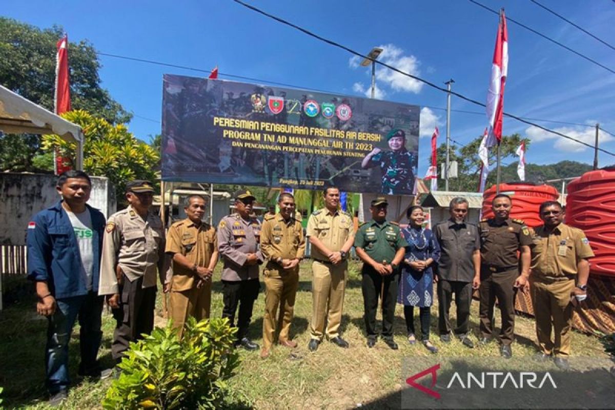 Bupati Pangkep resmikan fasilitas air bersih program TNI AD Manunggal Air
