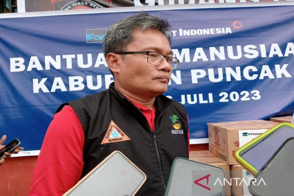 Kemensos sebut tiga distrik di Kabupaten Puncak terdampak kekeringan