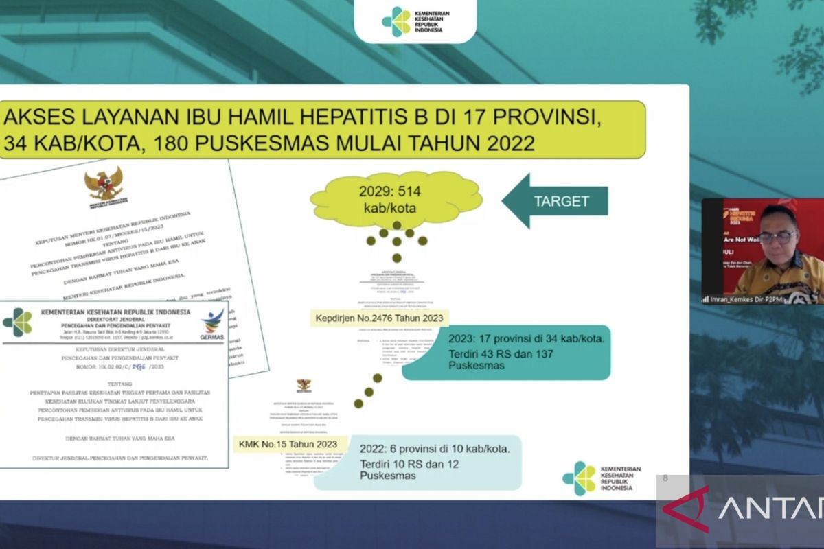 Kemenkes upayakan eliminasi hepatitis B dan C