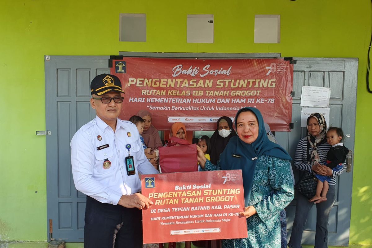 Rutan Tanah Grogot salurkan bantuan pengentasan stunting