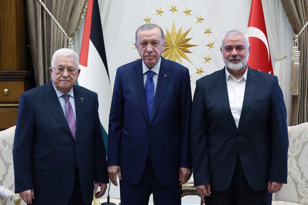 Presiden Turki temui presiden Palestina dan pemimpin Hamas