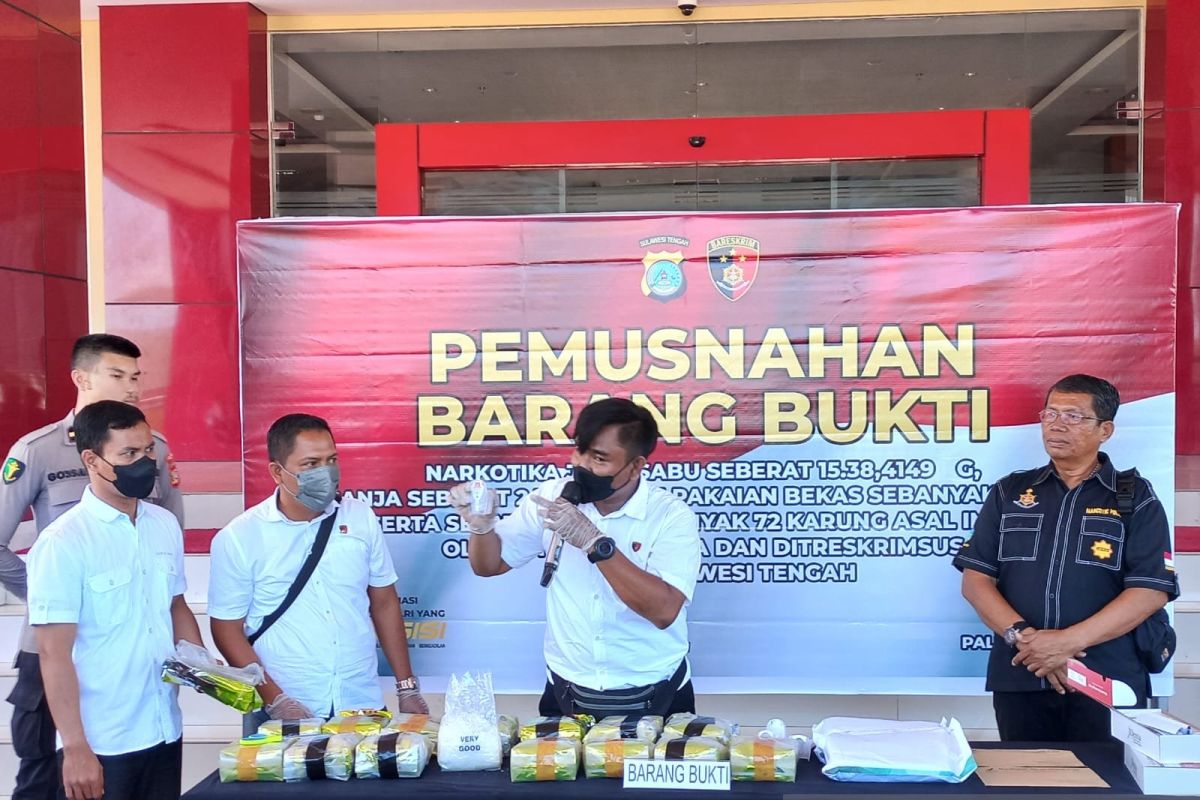 Central Sulawesi police preparing dossier on three drug traffickers