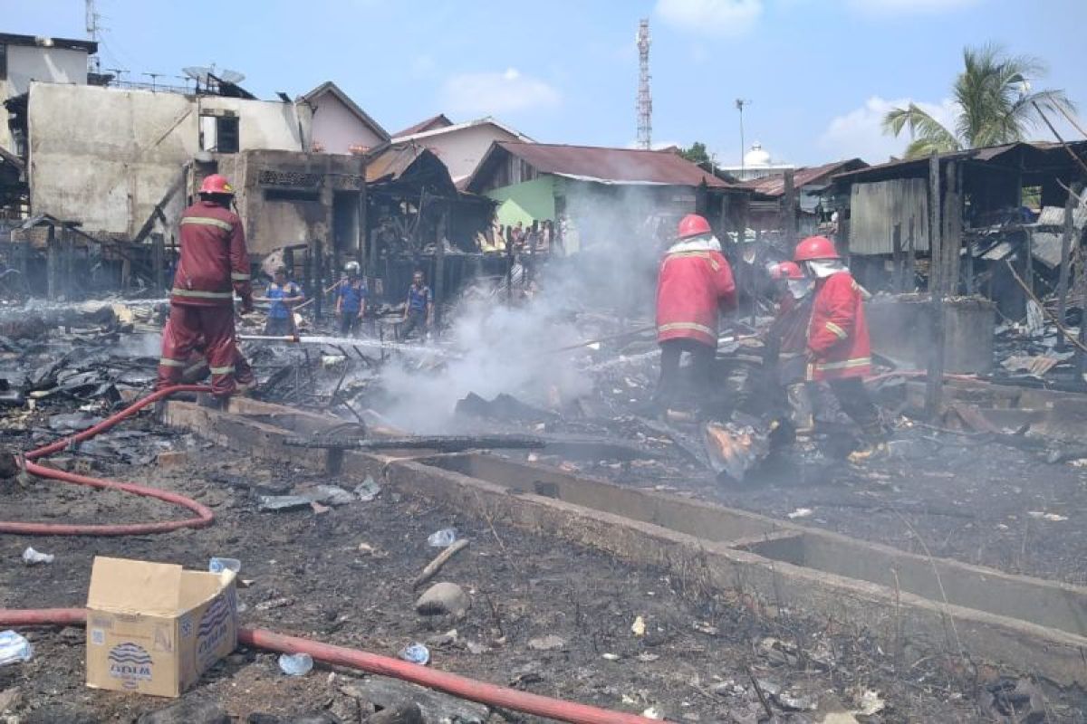 30 unit rumah lebih di Kota Jambi terbakar kerugian capai Rp1 miliar