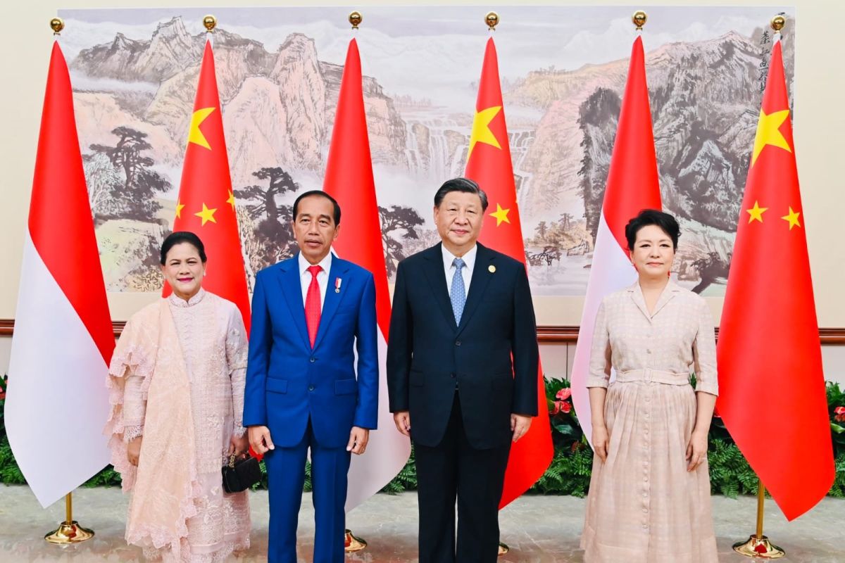 Presiden China Xi Jinping bertemu dengan Presiden RI Jokowi