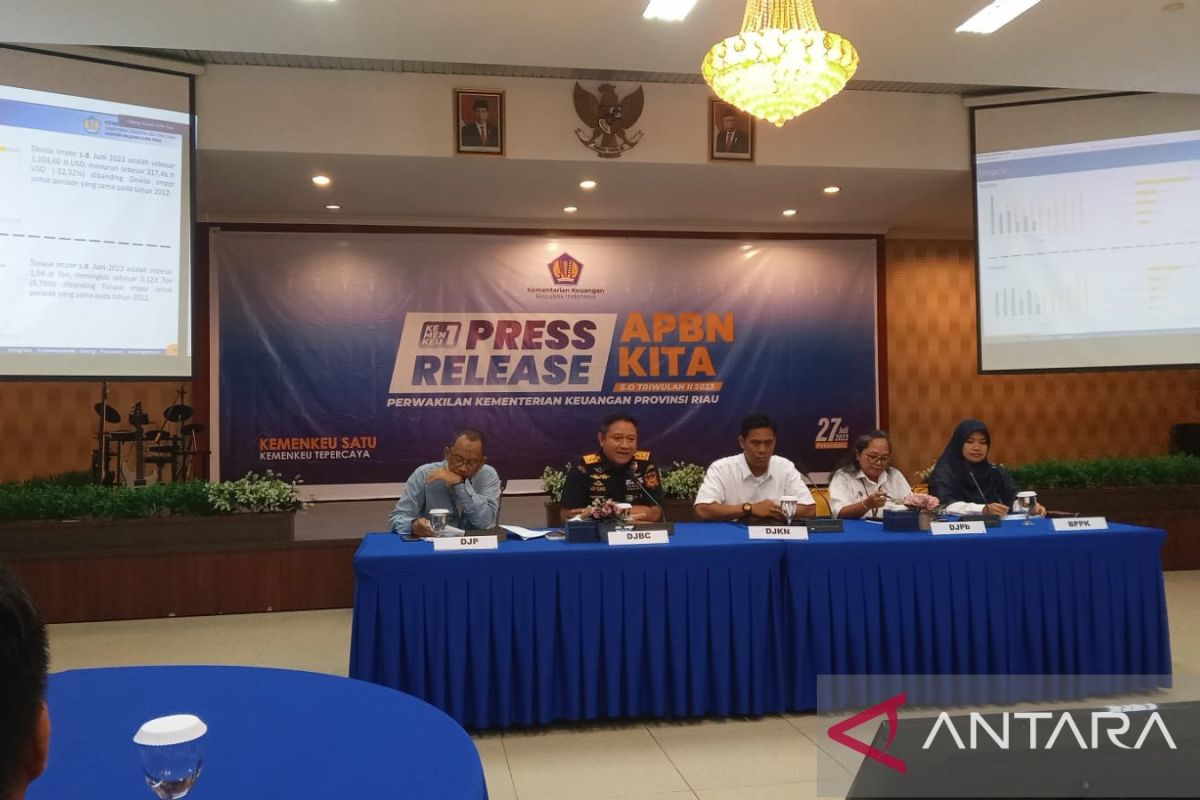 Belanja APBN di Riau capai Rp13,3 triliun hingga Juni 2023