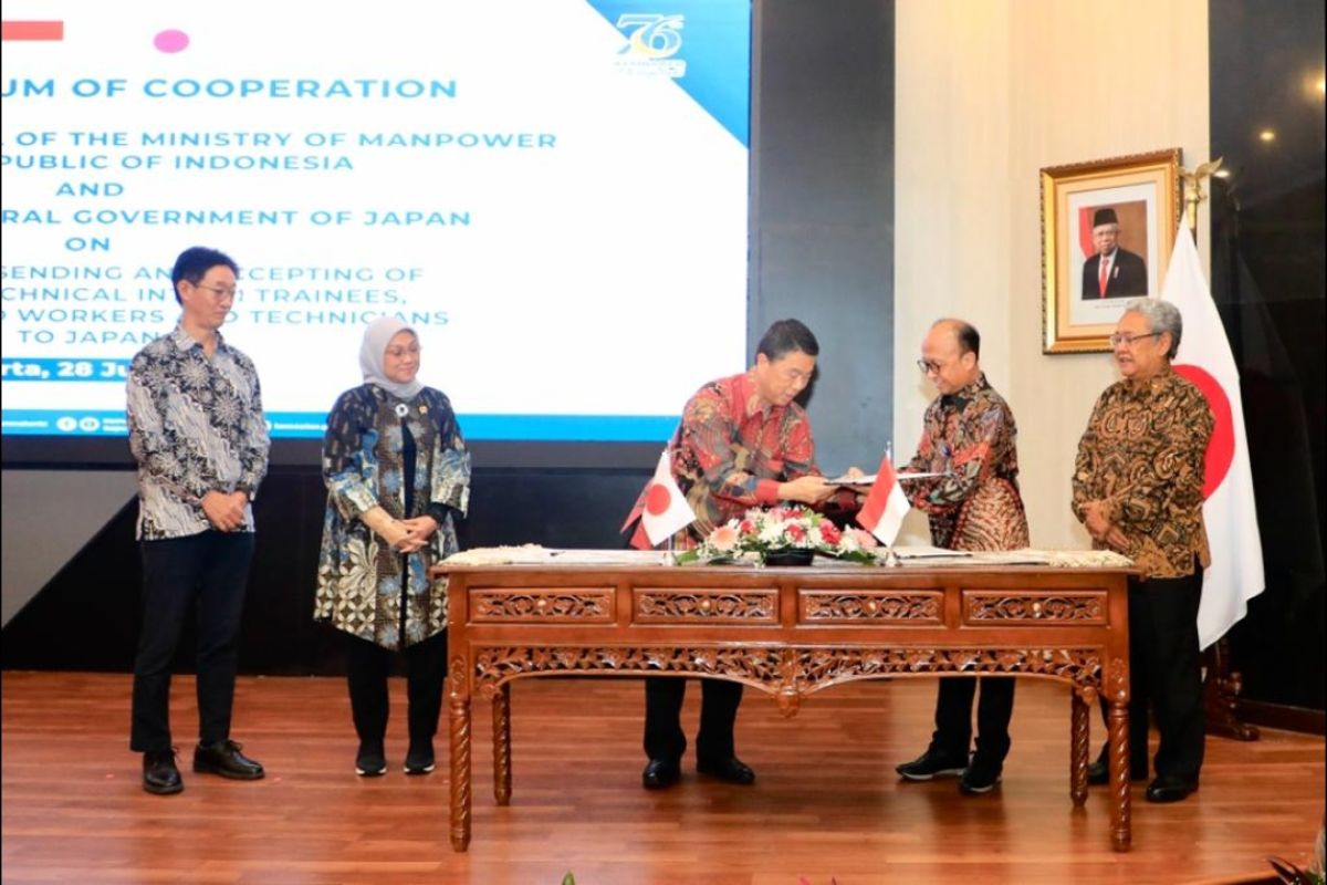 Indonesia-Jepang kerja sama percepatan penempatan pemagangan teknis
