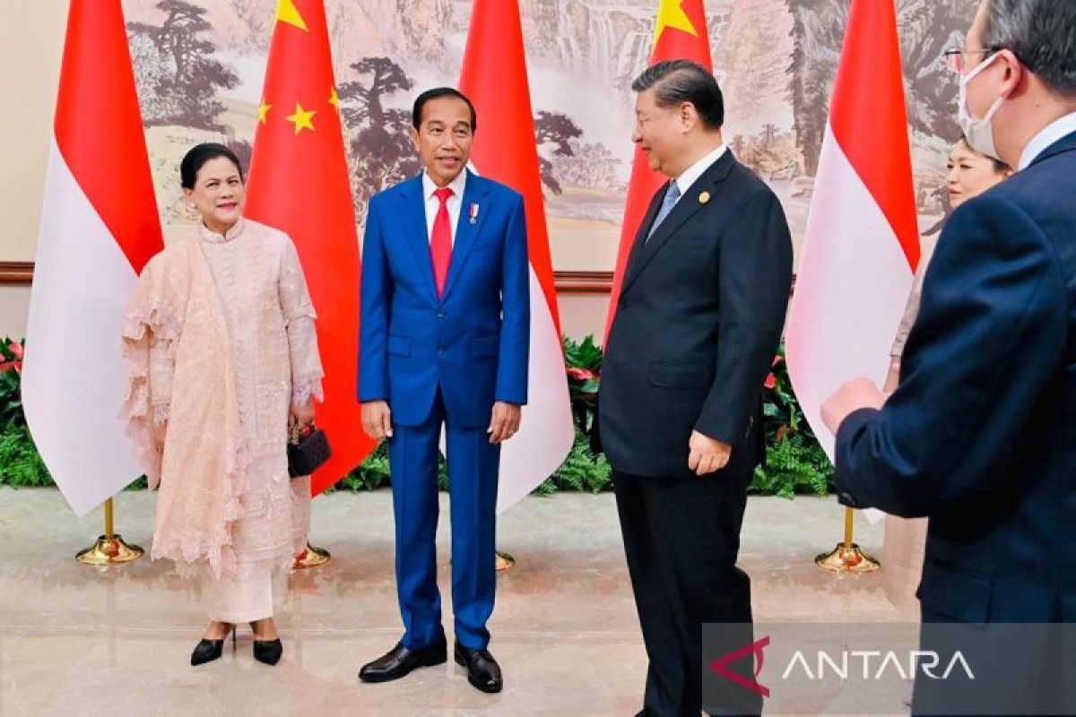 Presiden China Xi Jinping bertemu dengan Presiden RI Jokowi