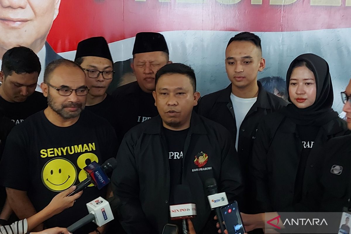 Relawan  KAMI Prabowo deklarasi dukungan untuk Prabowo