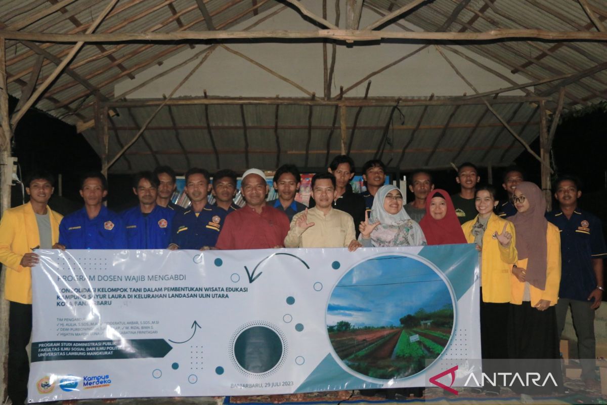 Dosen ULM berdayakan warga ciptakan wisata kampung sayur di Banjarbaru