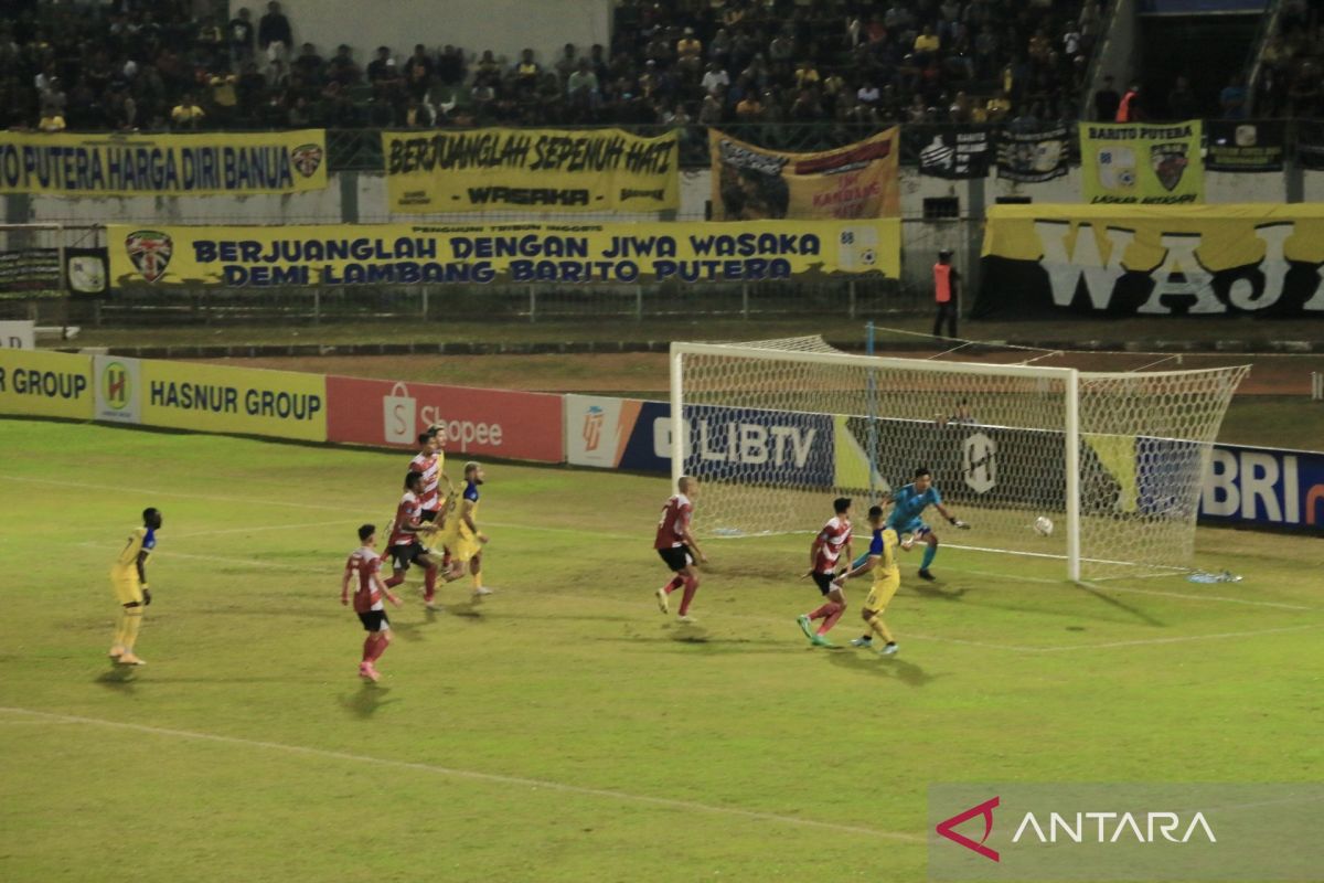 Liga 1 indonesia -  Barito Putera dipermalukan tamunya Madura United 1-2