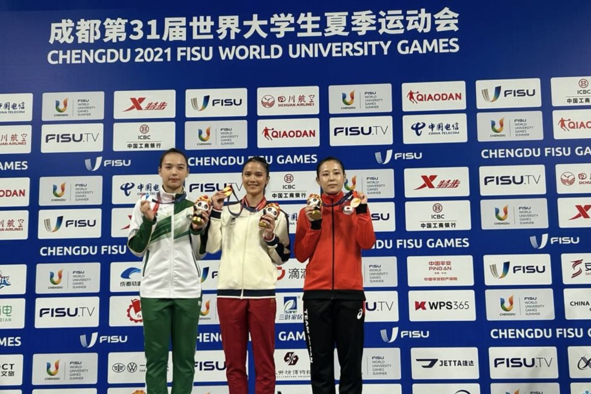 Atlet wushu Nandhira raih emas kedua di FISU World University Games