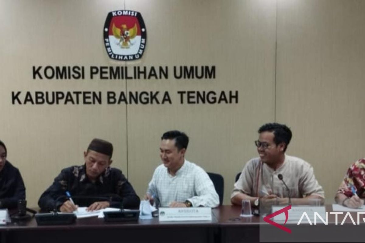 KPU Bangka Tengah verifikasi berkas bacaleg hingga 6 Agustus