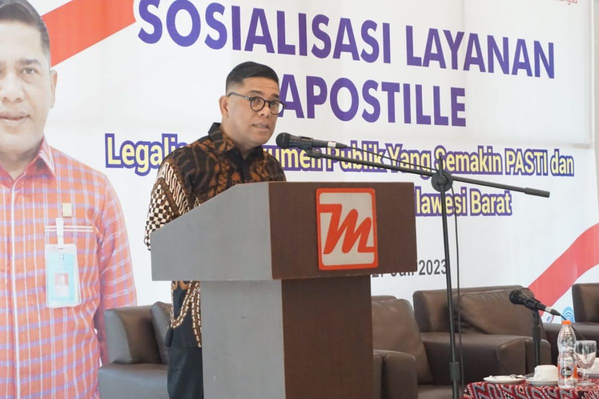 Kemenkumham Sulbar melayani pencetakan sertifikat apostille