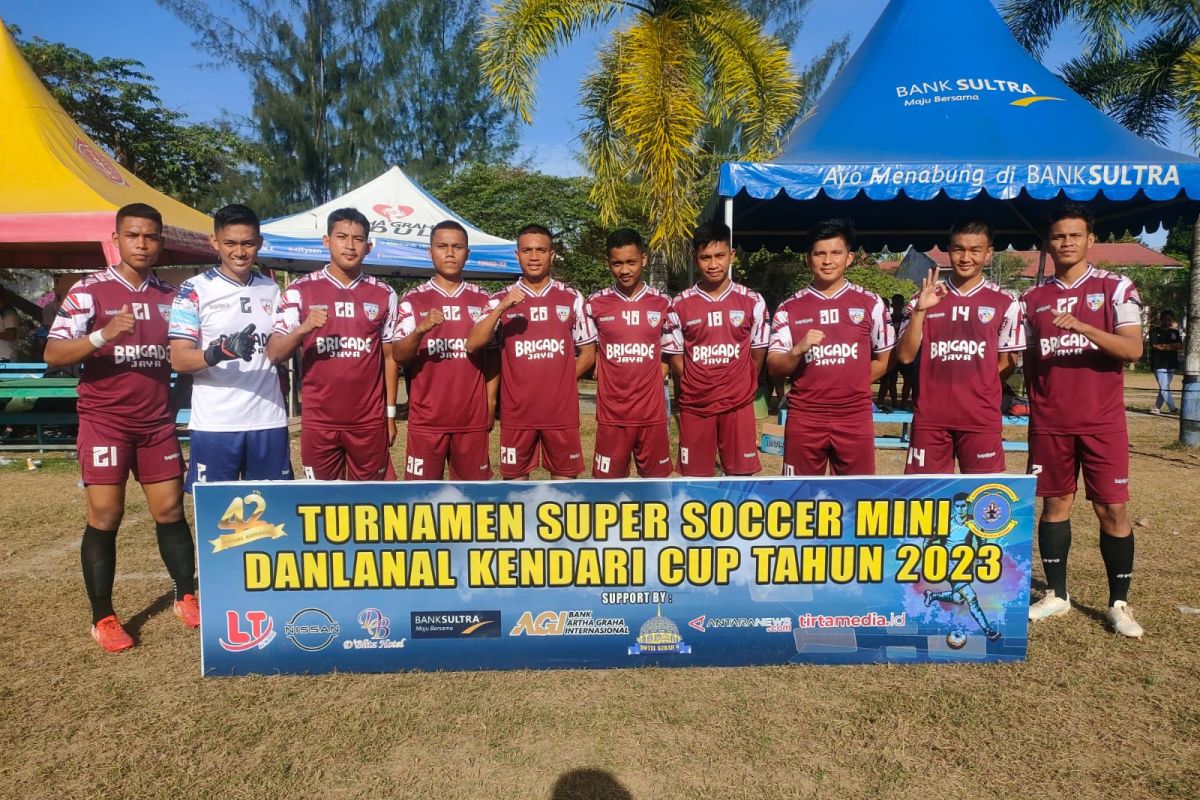 8 tim maju ke perempat final turnamen bola soccer mini Danlanal Cup 2023